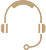 Gold headset